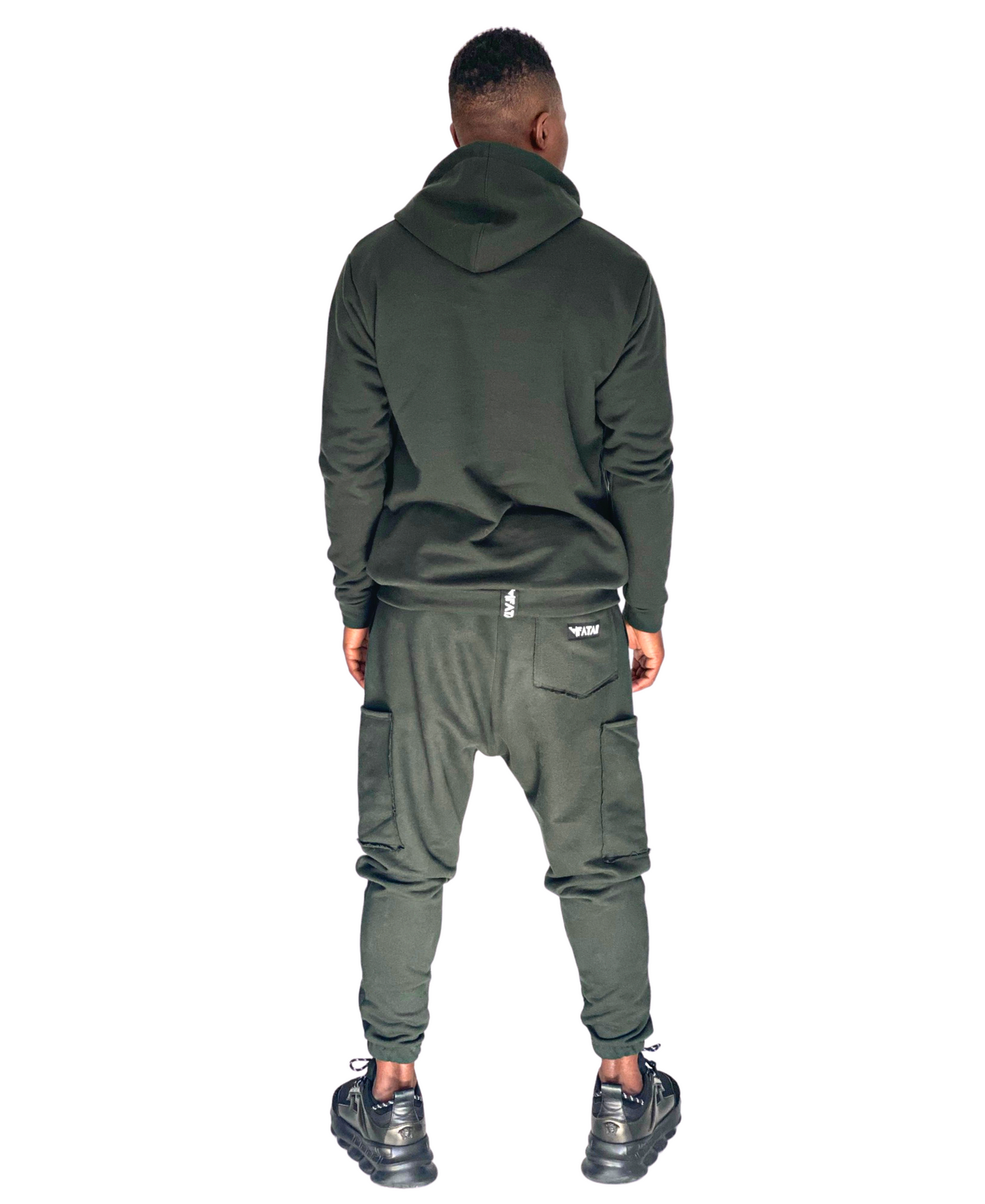 Dark Green Tracksuit with Hood