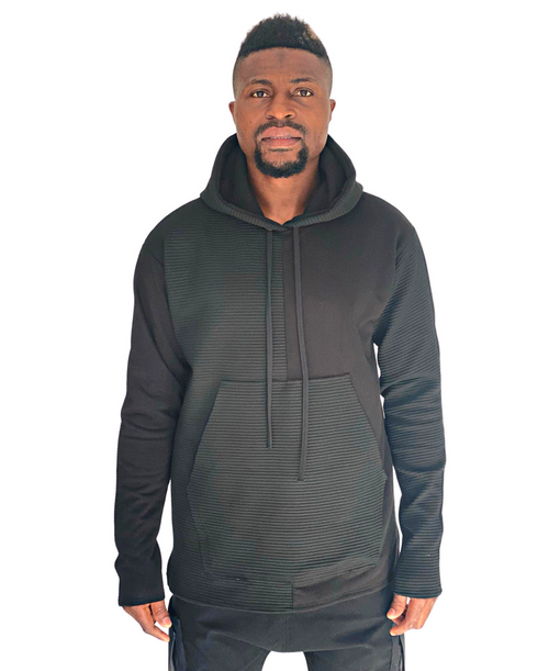 Black Hoodie with Statement Design - Fatai Style