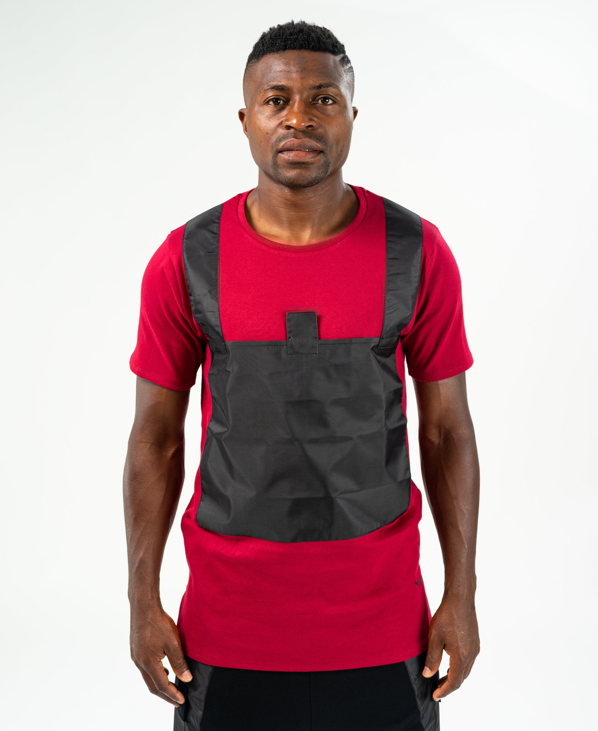 Burgundy t-shirt with bulletproof design - Fatai Style