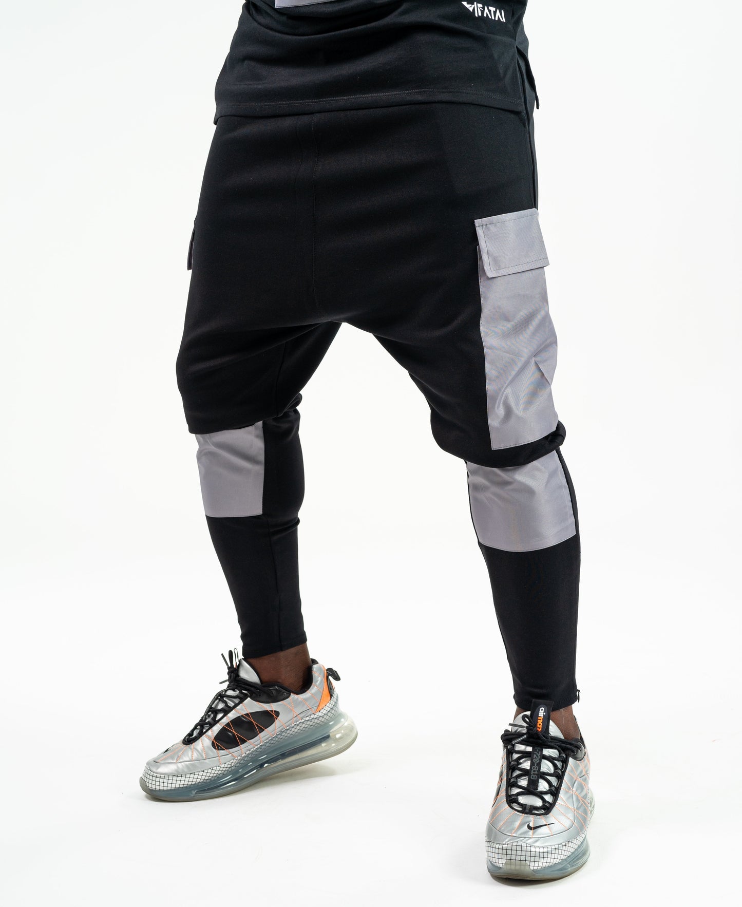 Black trousers with grey pockets - Fatai Style