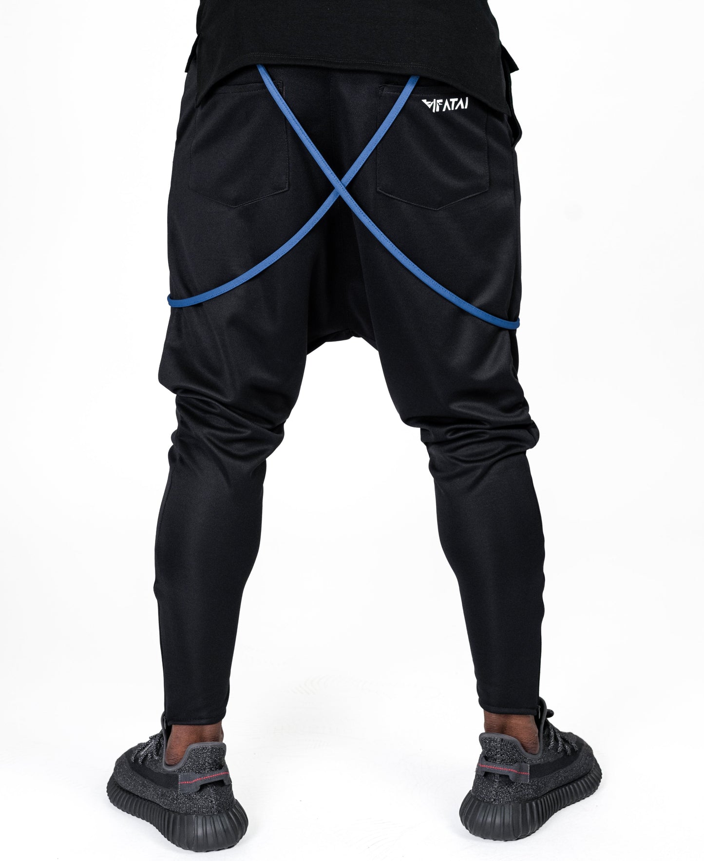 Black trousers with blue design - Fatai Style