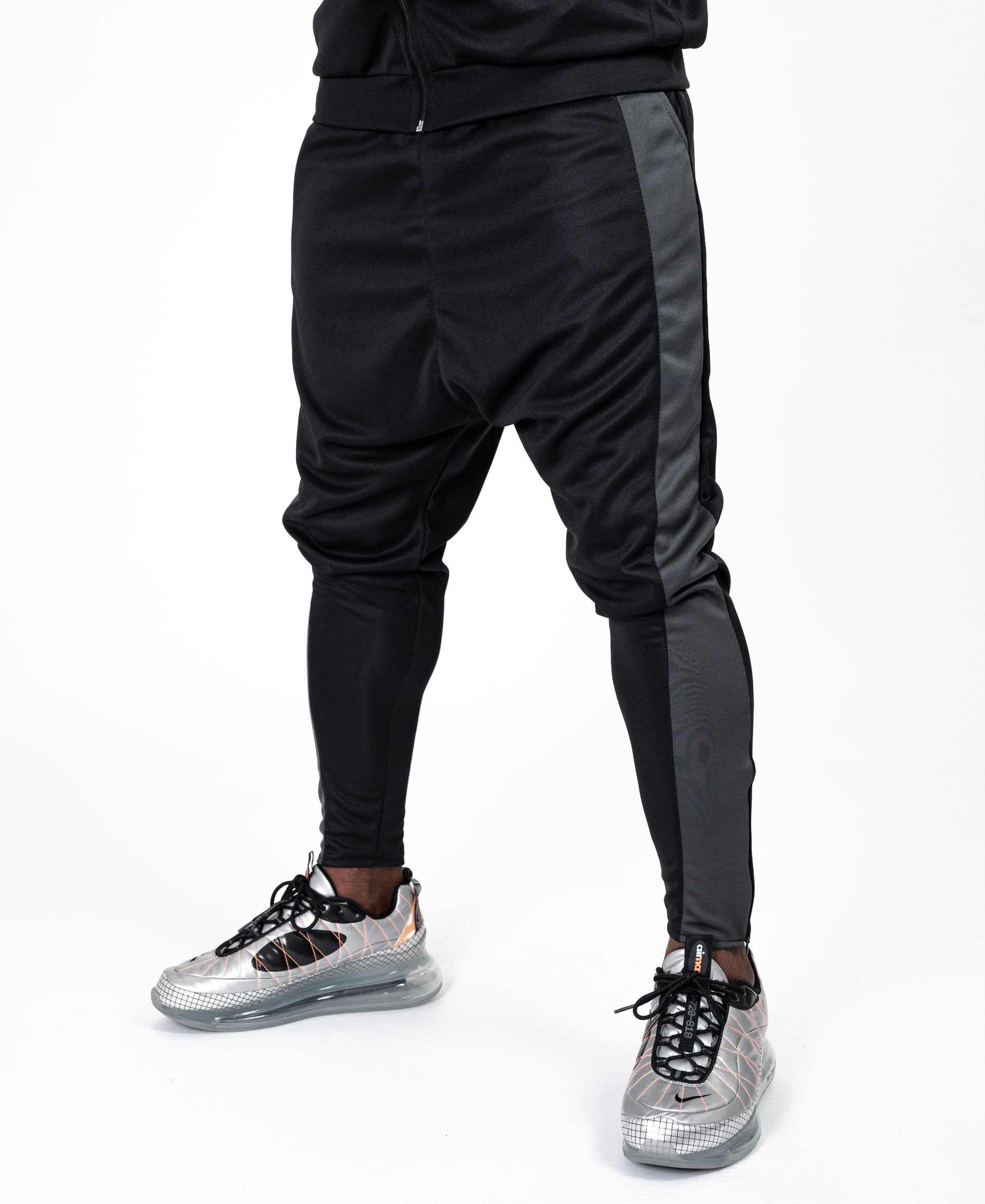 Black trousers with big grey line - Fatai Style