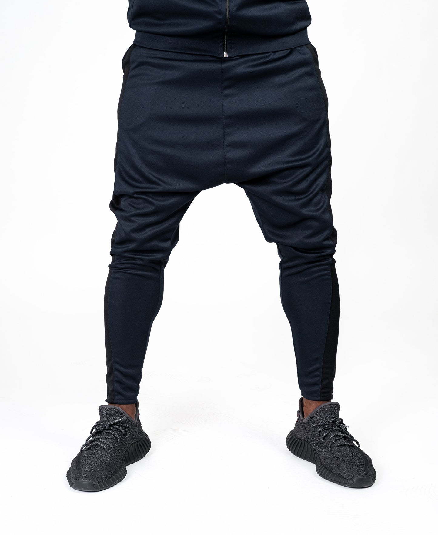 Bleumarin trousers with big black line - Fatai Style