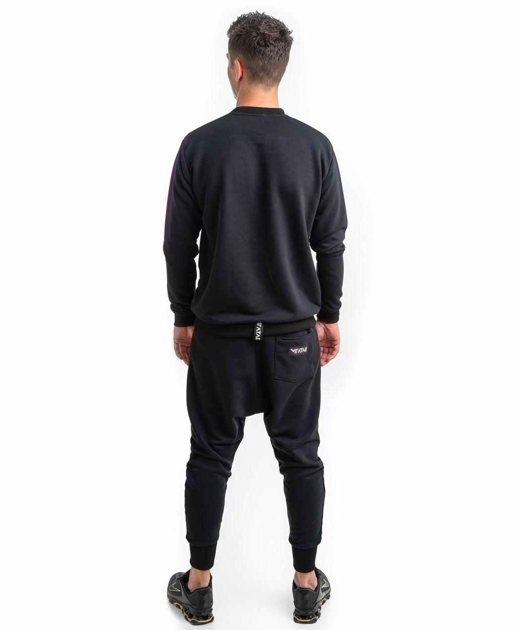 Black Tracksuit with Printed Graphic