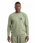 Green Sweatshirt with Printed Logo