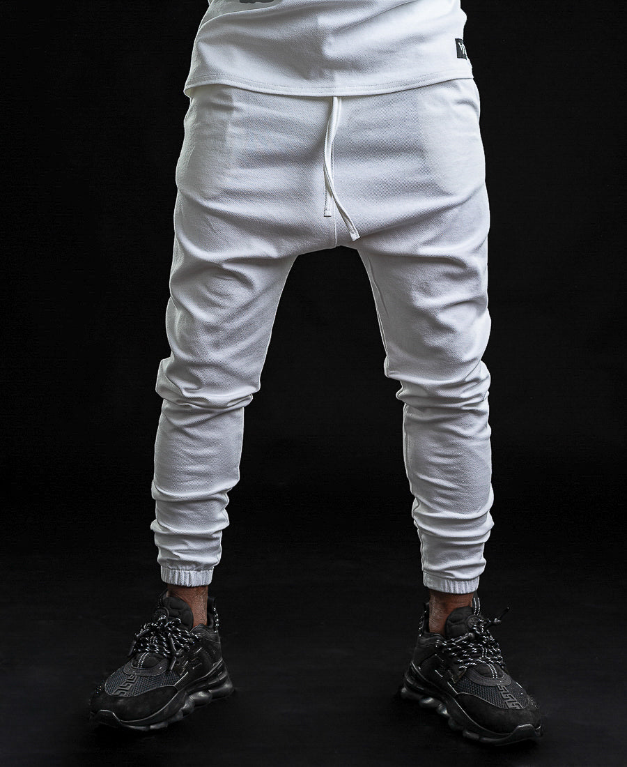 White Sport-Casual Trousers
