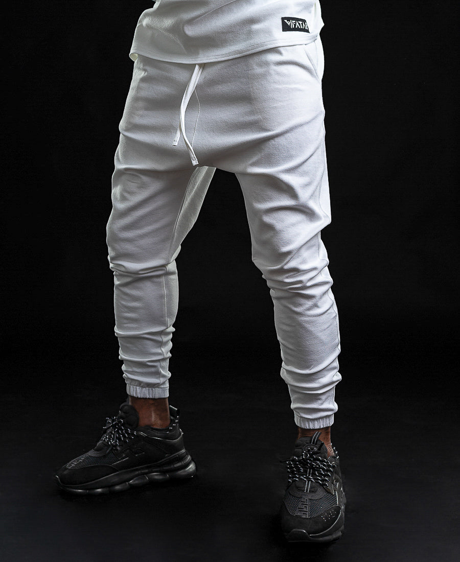 White Sport-Casual Trousers