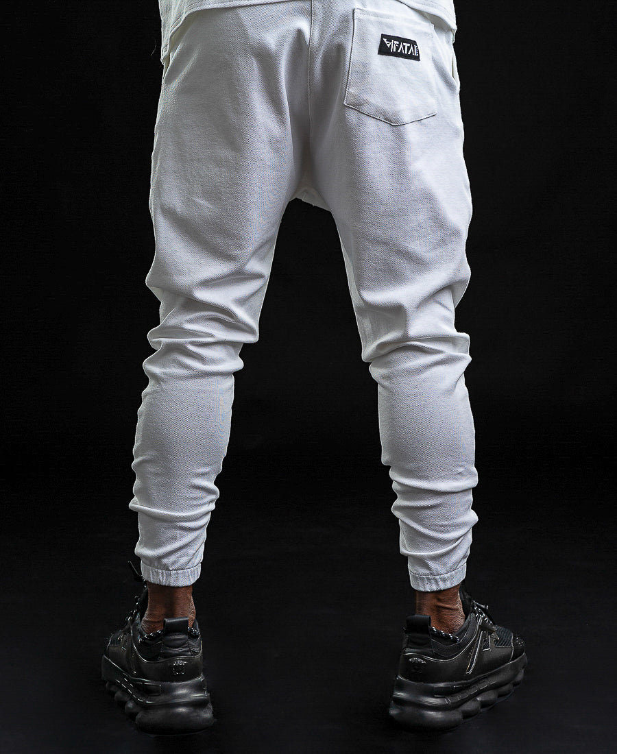 White Sport-Casual Trousers