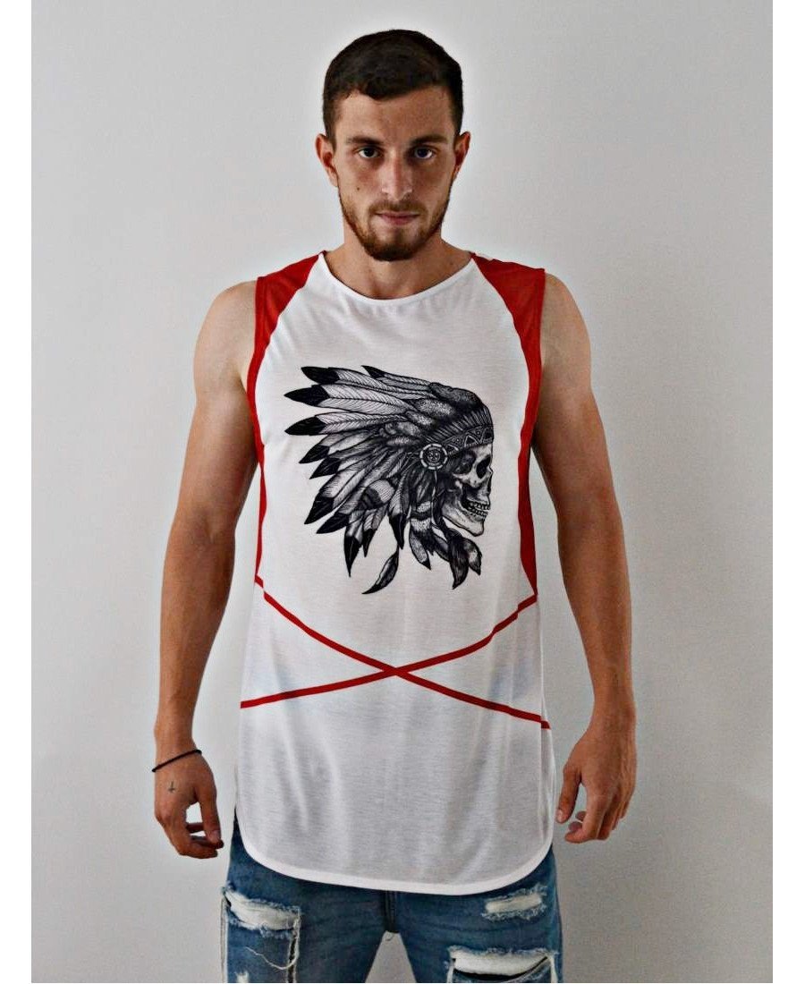 Sleeveless Top ''XRed'' - Fatai Style