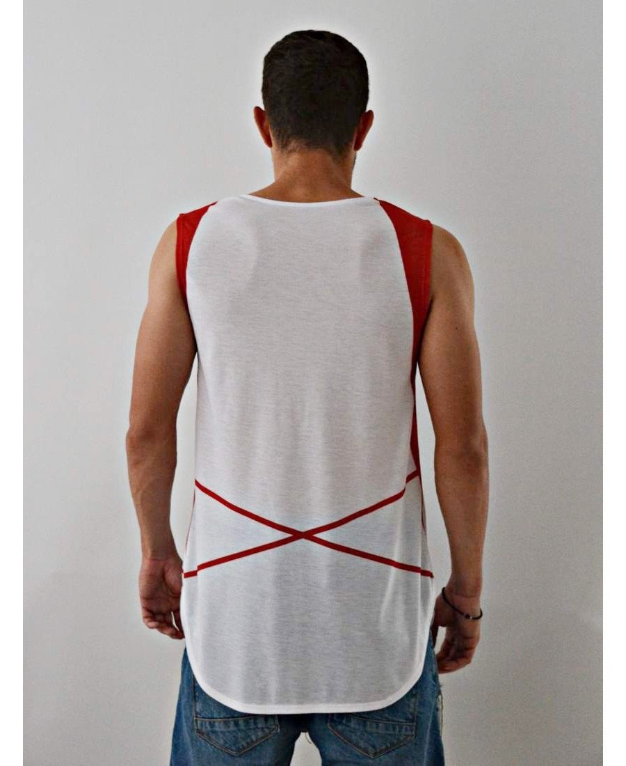 Sleeveless Top ''XRed'' - Fatai Style