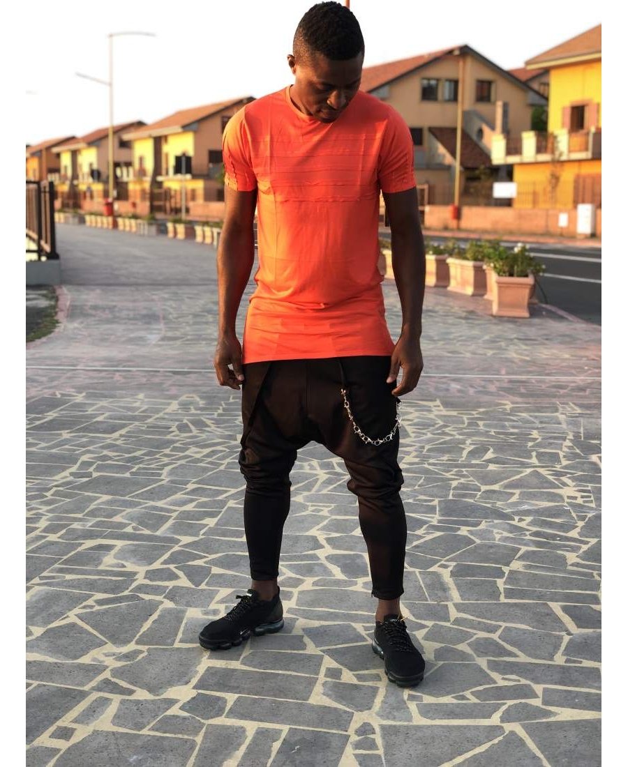 Black trousers with different chain - Fatai Style