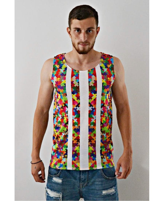 Sleeveless Top ''Puzzle'' - Fatai Style