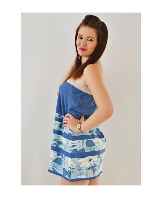 Dress ''BlueFlowers'' - Fatai Style