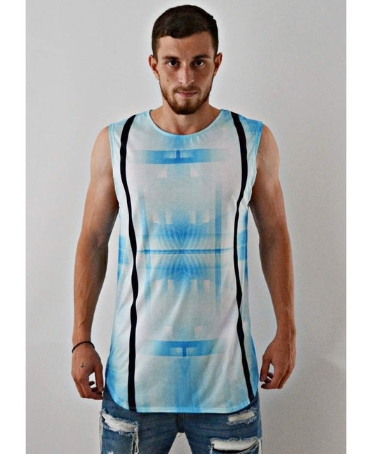 Sleeveless Top ''SkyBlue'' - Fatai Style