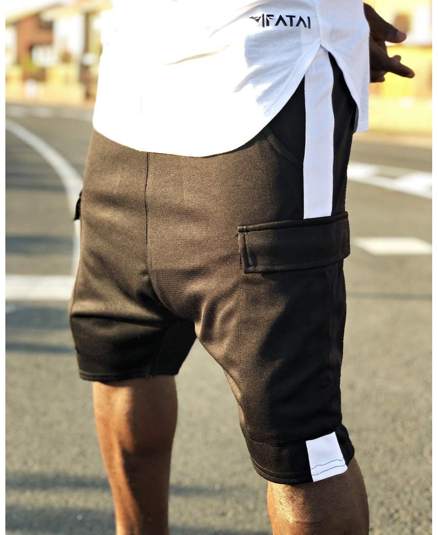 Short Trousers with white line and side pocket - Fatai Style