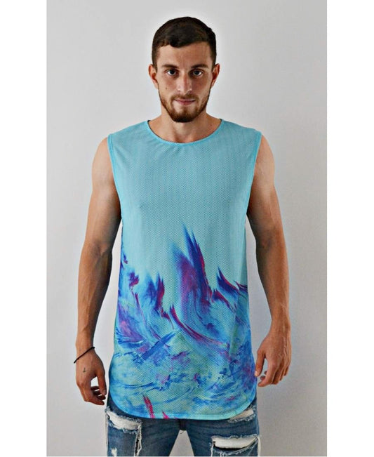 Sleeveless Top ''LightBlue'' - Fatai Style