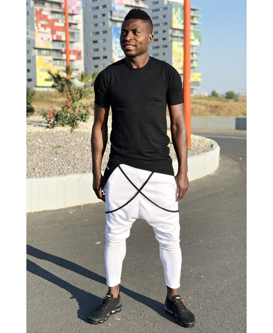 White trousers with black design - Fatai Style