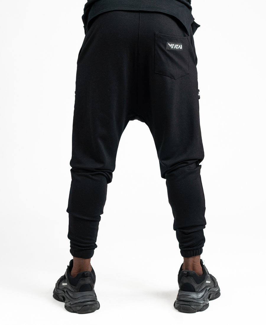 Black trousers with logo design - Fatai Style