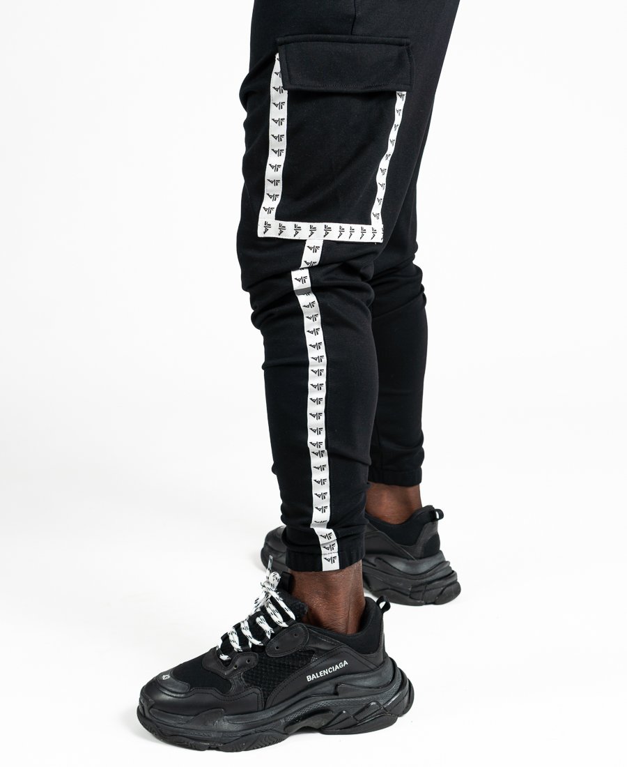 Black trousers with white logo - Fatai Style
