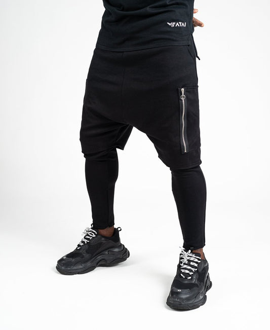Trousers 2 in 1 short over long with zip design - Fatai Style