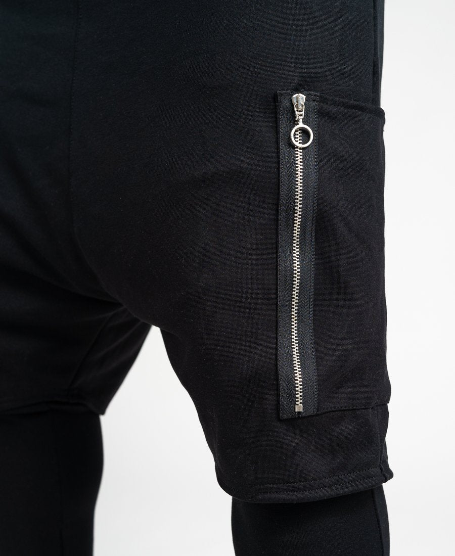 Trousers 2 in 1 short over long with zip design - Fatai Style
