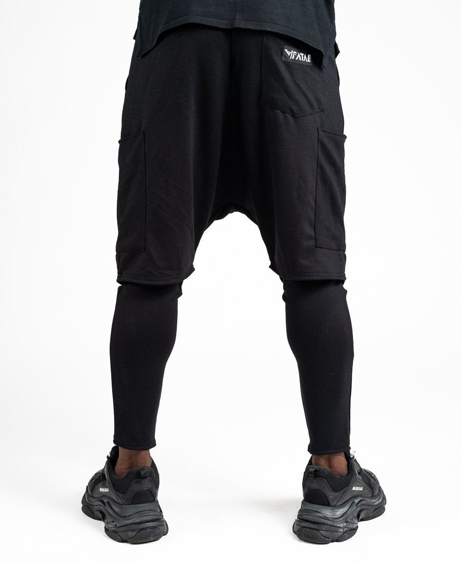 Trousers 2 in 1 short over long with zip design - Fatai Style