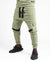 Green trousers with black design and side pockets - Fatai Style