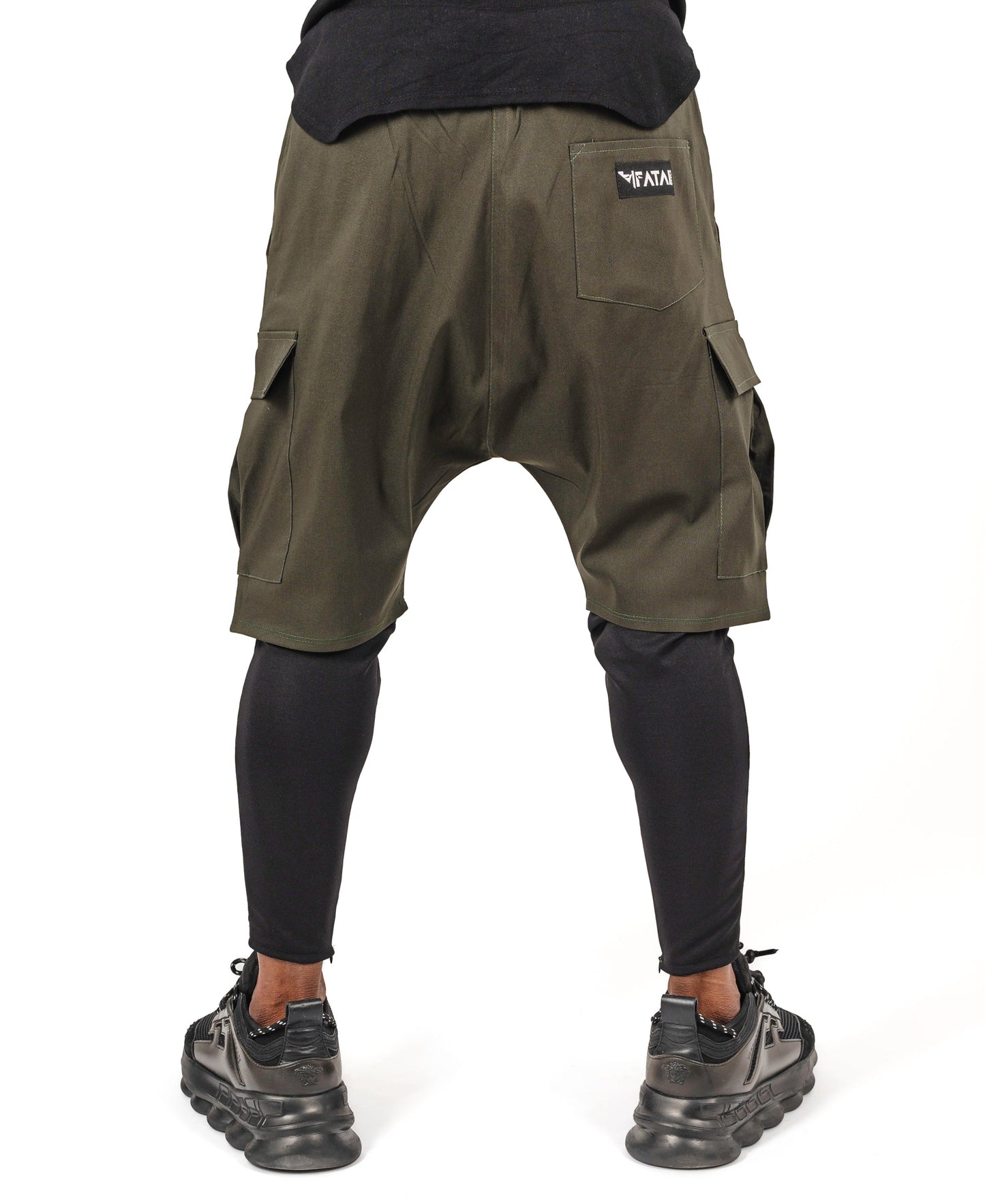 2 in 1 kaki trousers