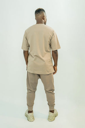 Tricou cappuccino cu tiv lat