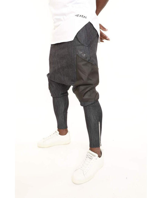 Dark blue jeans with black pockets - Fatai Style