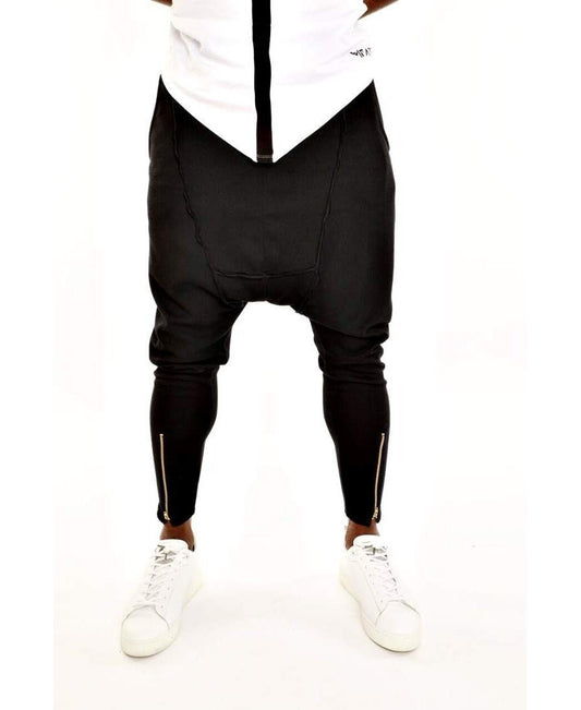 Black trousers with front design - Fatai Style