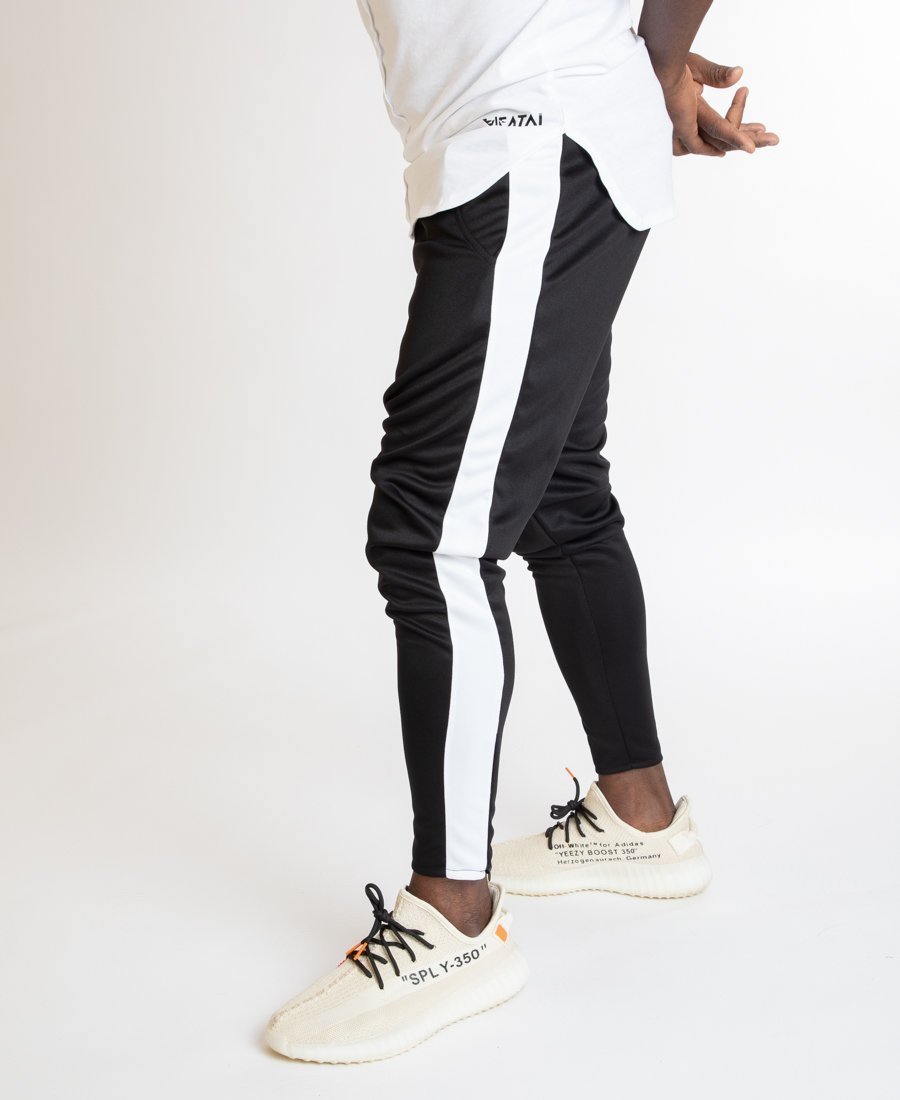 Black trousers with white line  Fatai Style