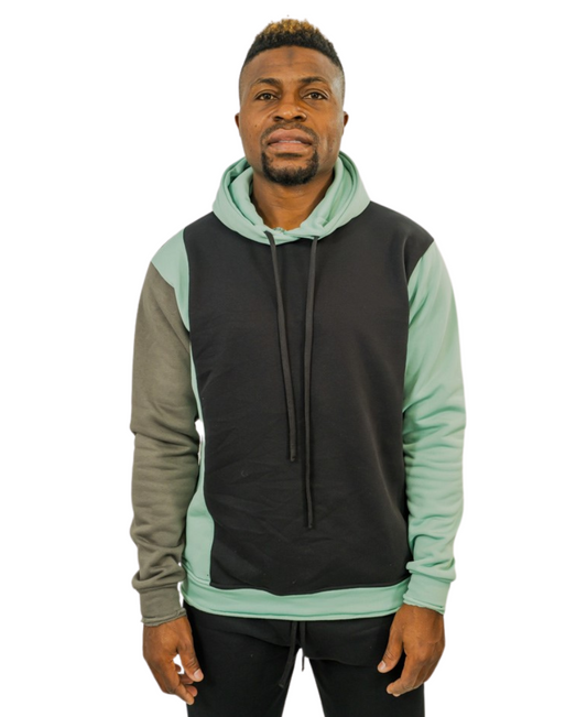 Hanorac in combinatie de trei culori