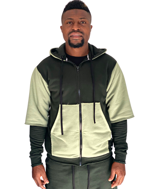 Hanorac in combinatie de verde