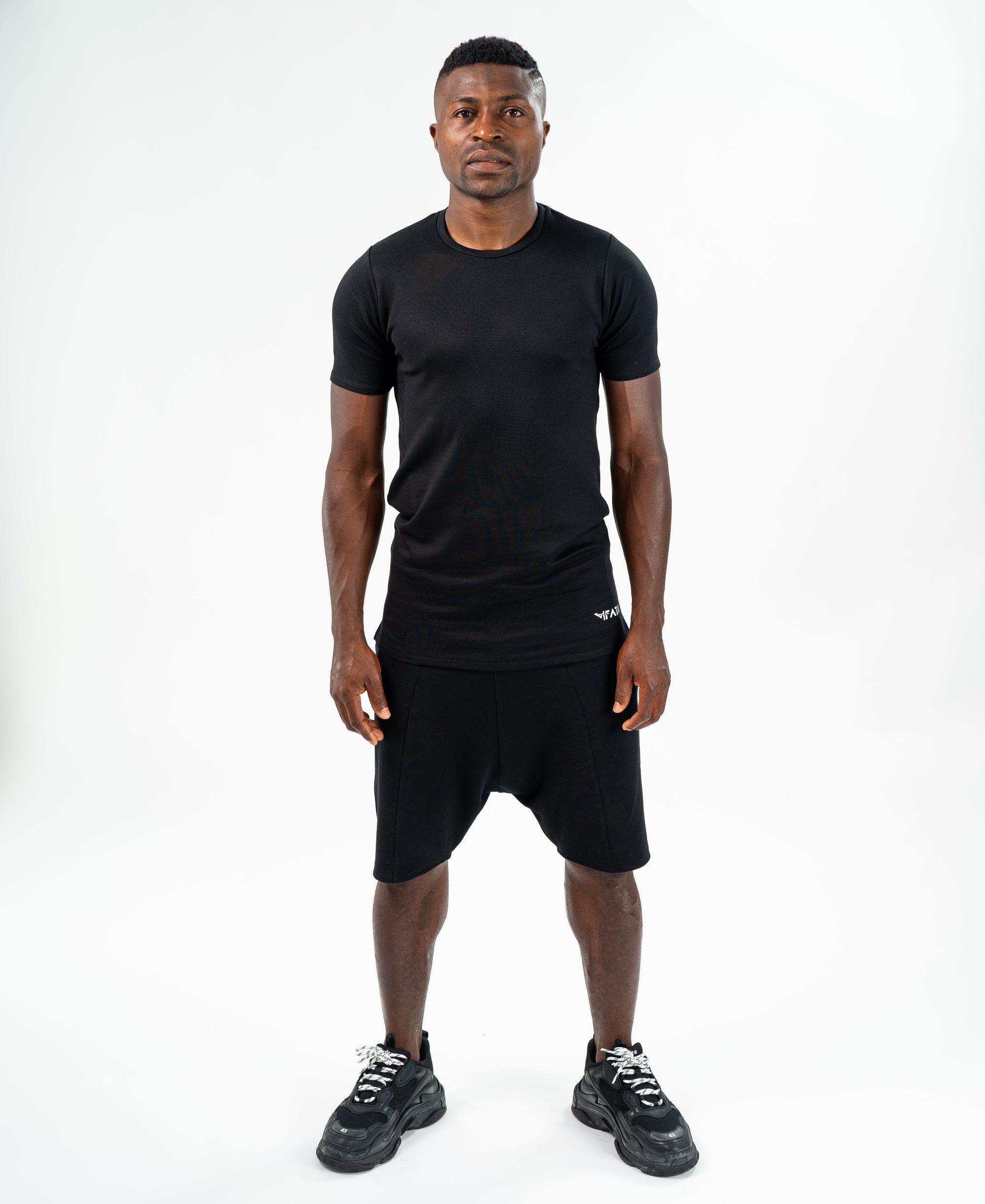 Black tracksuit (t-shirt+short trousers) - Fatai Style