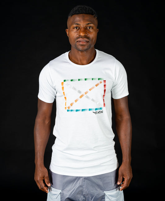 White t-shirt painted - Fatai Style