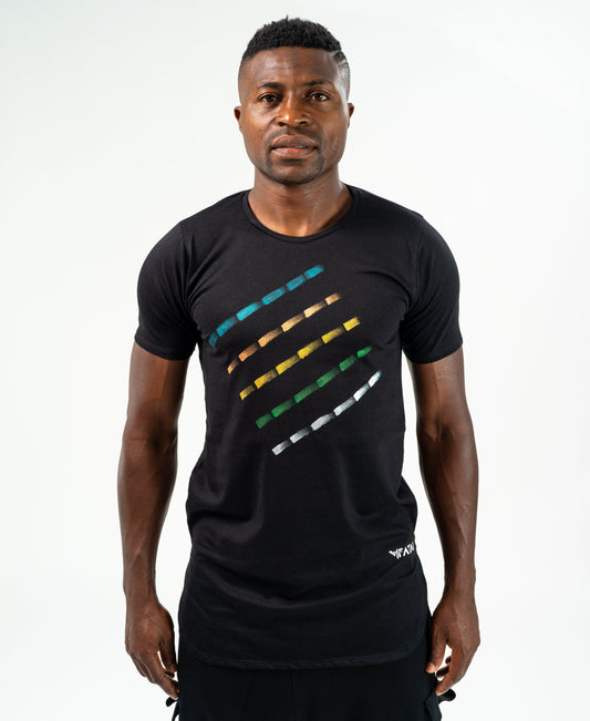 Black t-shirt painted - Fatai Style