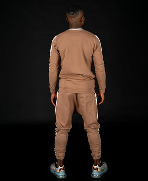 Brown tracksuit (long sleeve t-shirt+long trousers) - Fatai Style