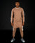 Brown tracksuit (long sleeve t-shirt+long trousers with pocket) - Fatai Style