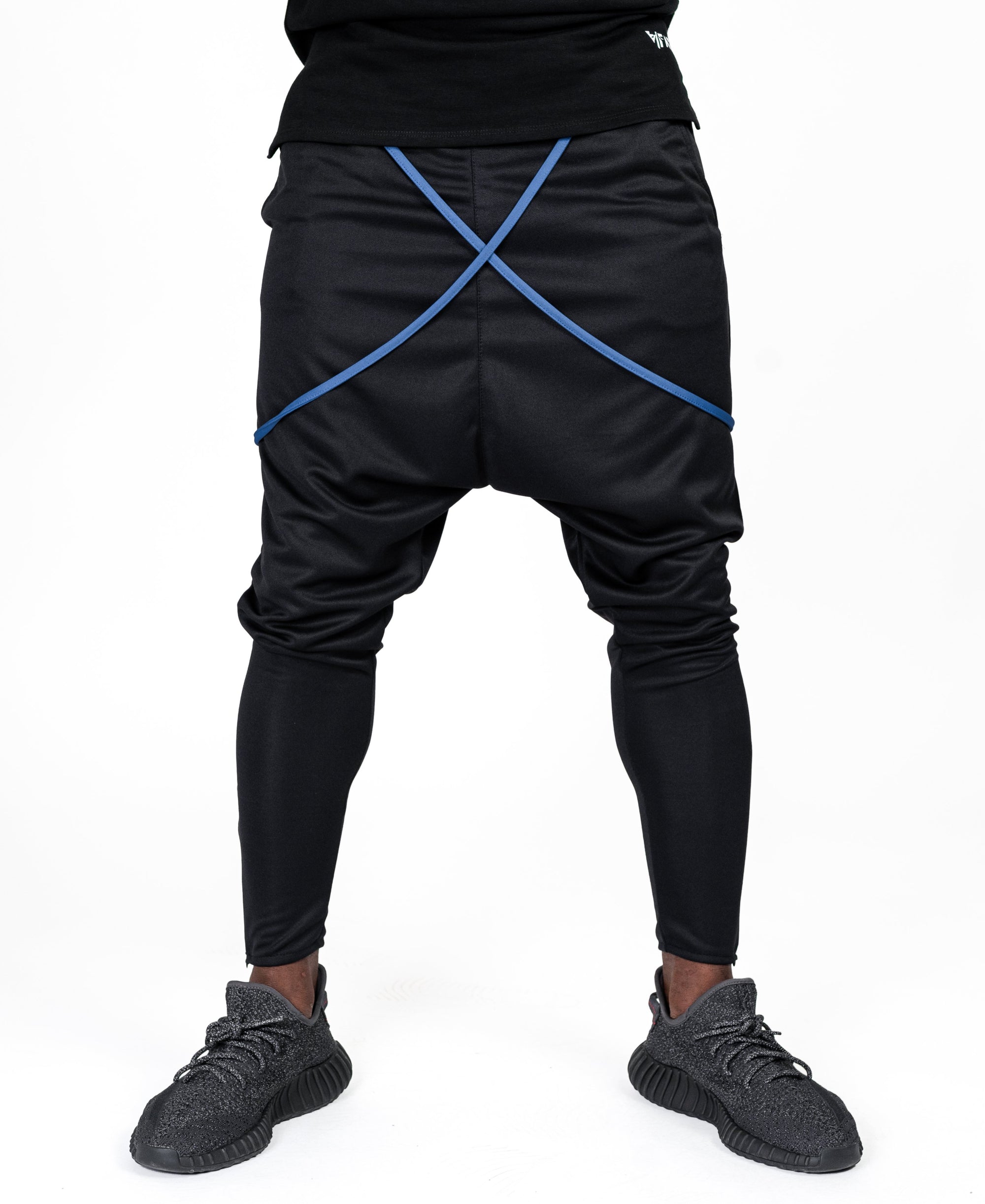 Black trousers with blue design - Fatai Style
