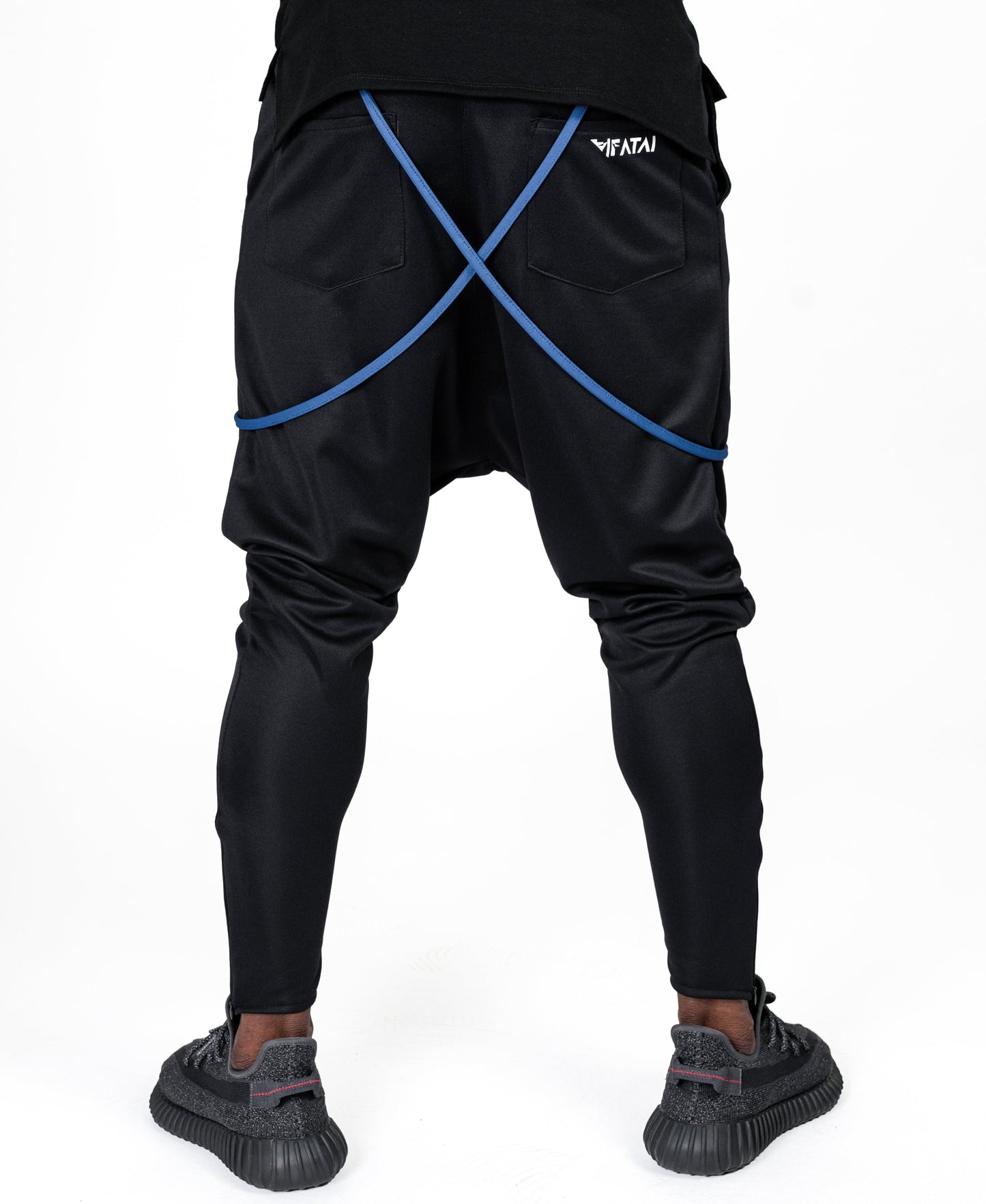 Black trousers with blue design - Fatai Style