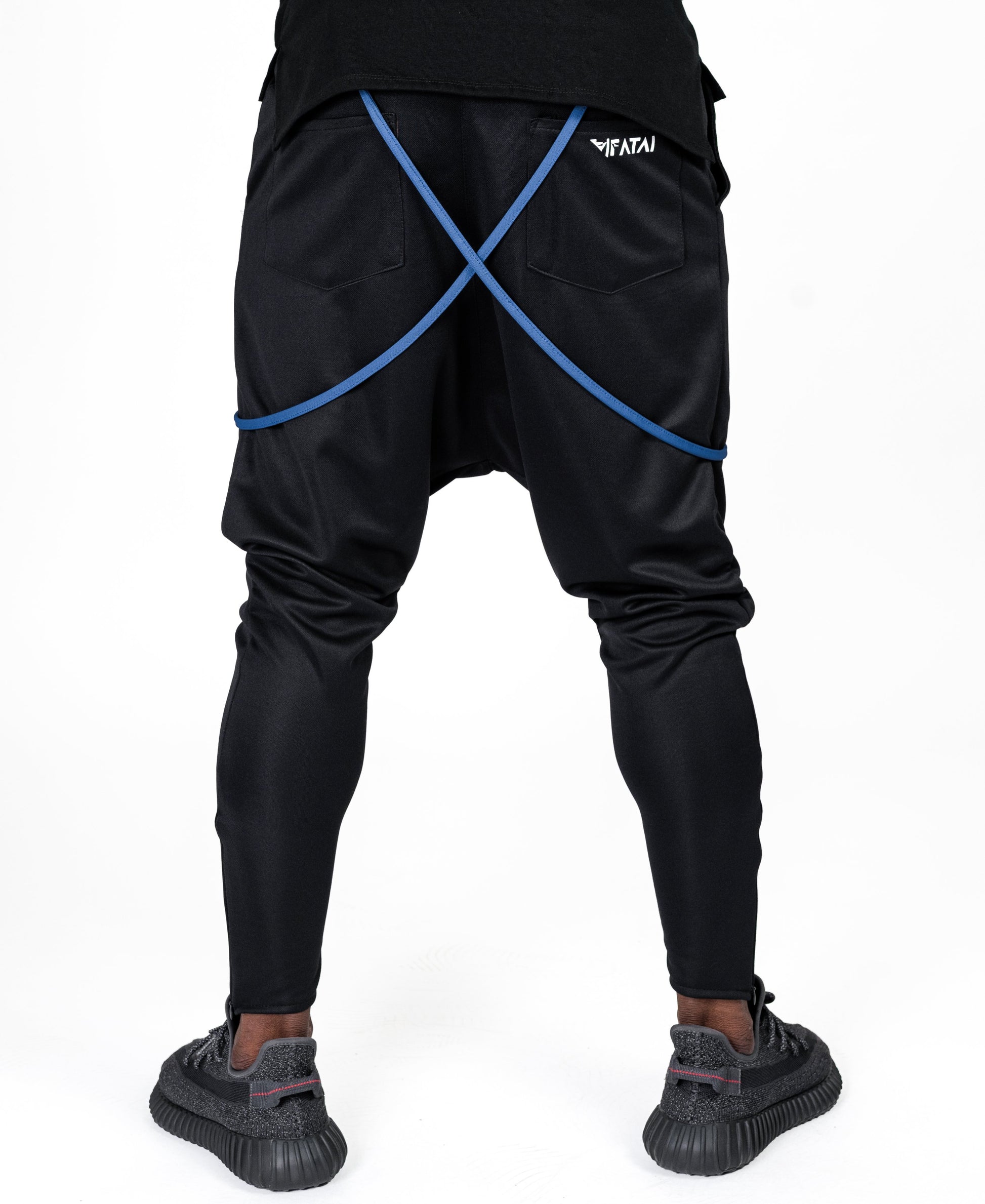 Black trousers with blue design - Fatai Style