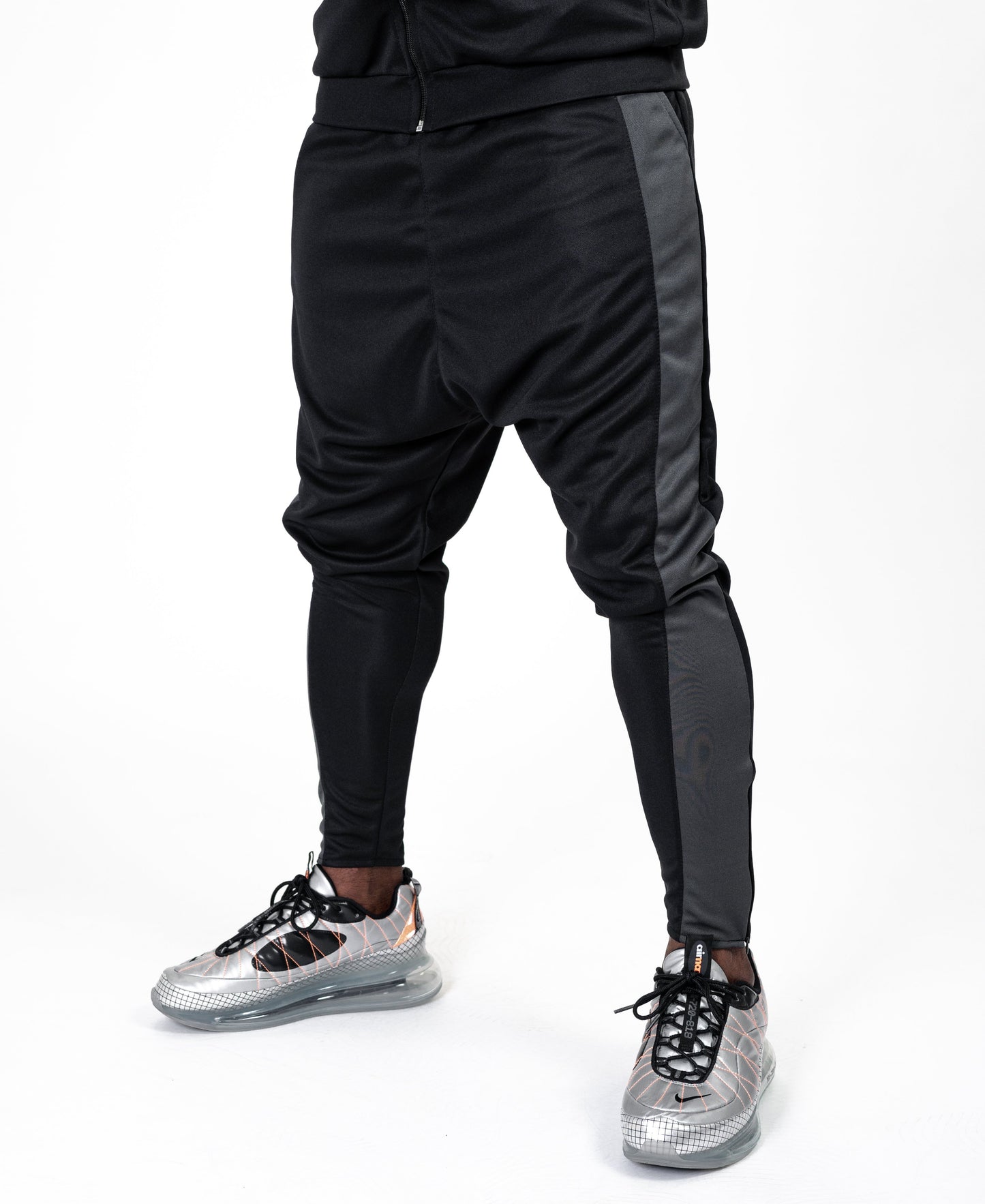 Black trousers with big grey line - Fatai Style