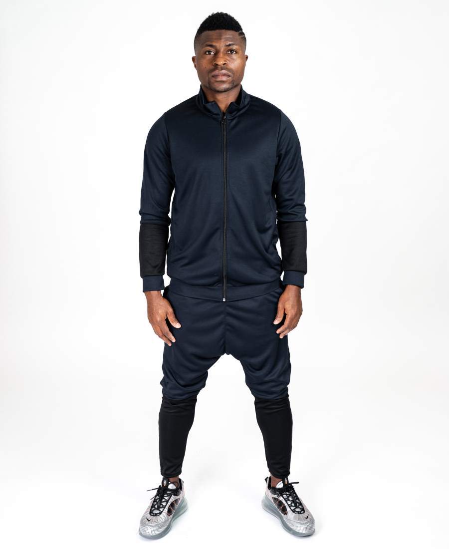Bleumarin tracksuit with black - Fatai Style
