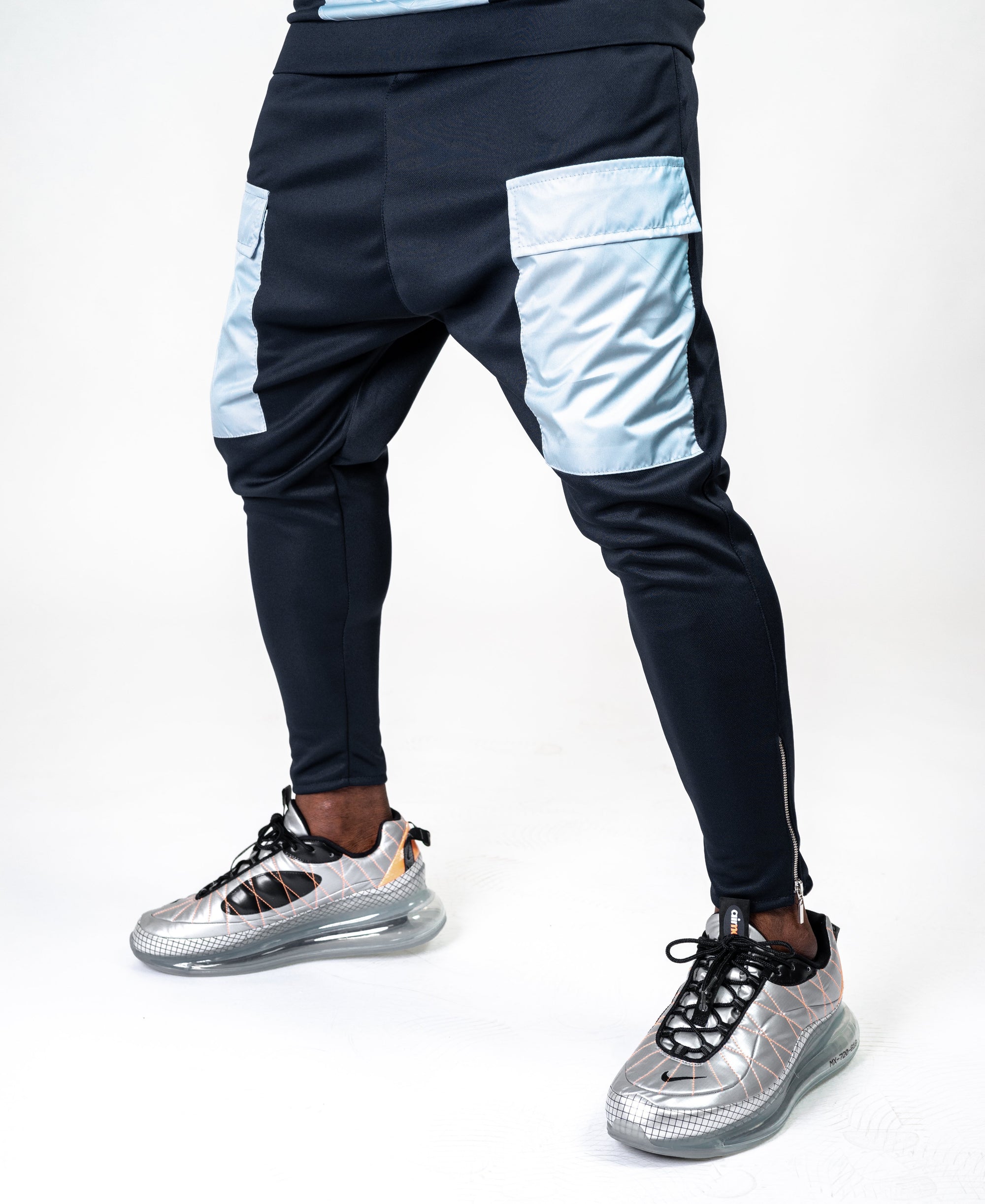 Bleumarin trousers with blue pockets - Fatai Style