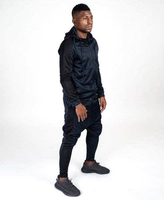 Bleumarin tracksuit with big black lines - Fatai Style