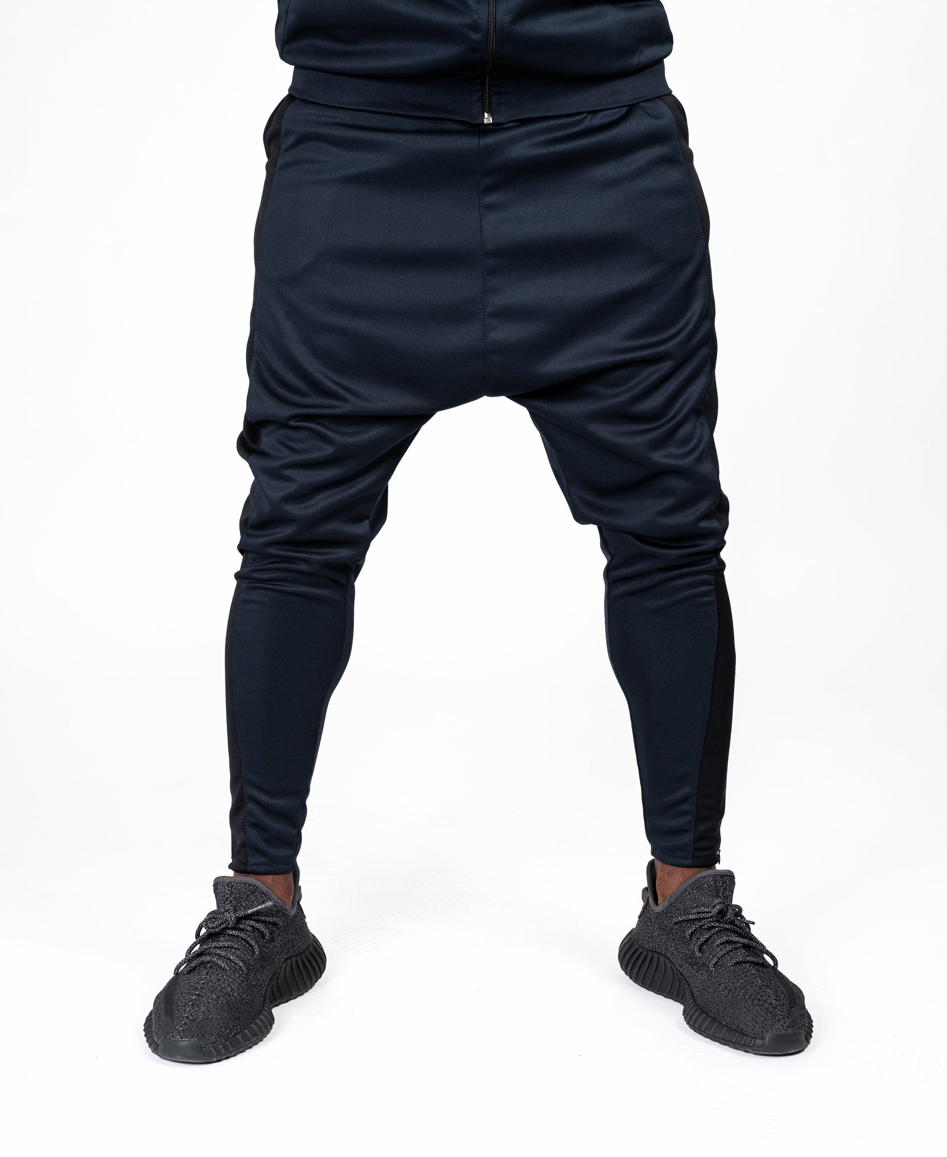 Bleumarin trousers with big black line - Fatai Style