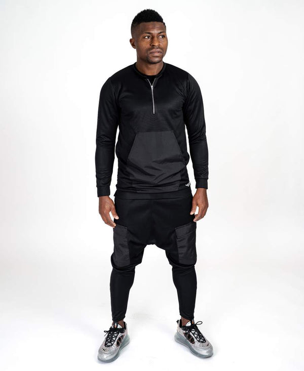 Black tracksuit with black design Fatai Style