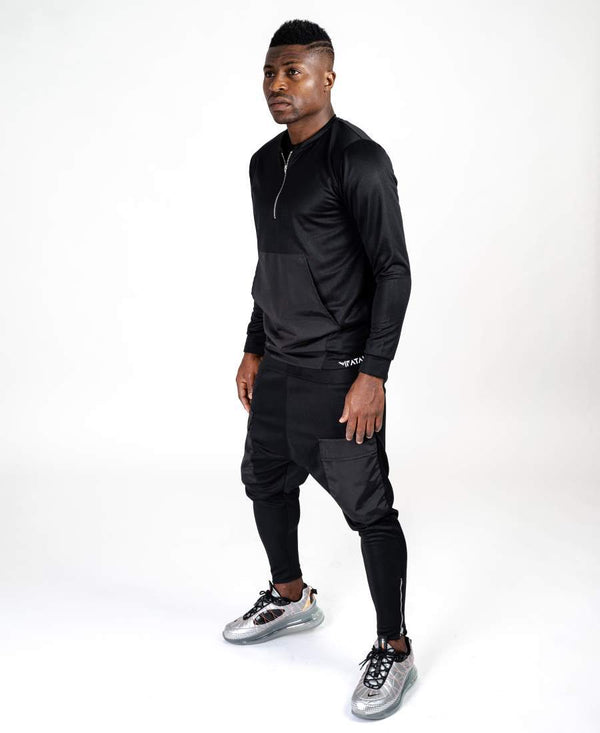 Black tracksuit with black design Fatai Style