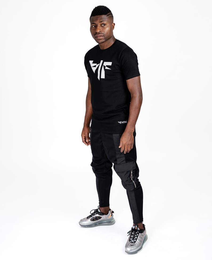 Black trousers with straight black line and one pocket - Fatai Style